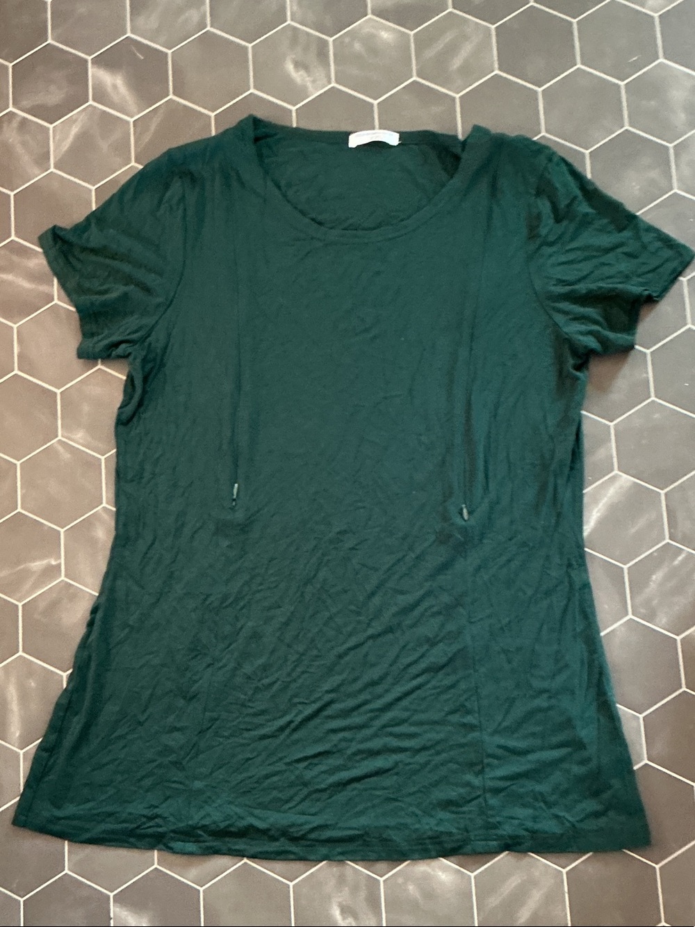 Women’s Short Sleeve Tunic Tee - Dark Green